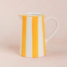 Yellow striped jug