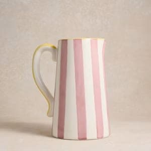 Pink striped jug